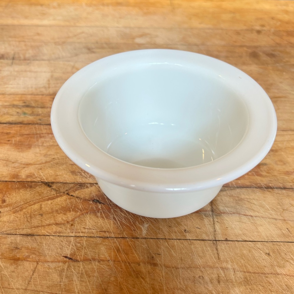 VTG Pyrex White Opal Butter Bowl Tub #75